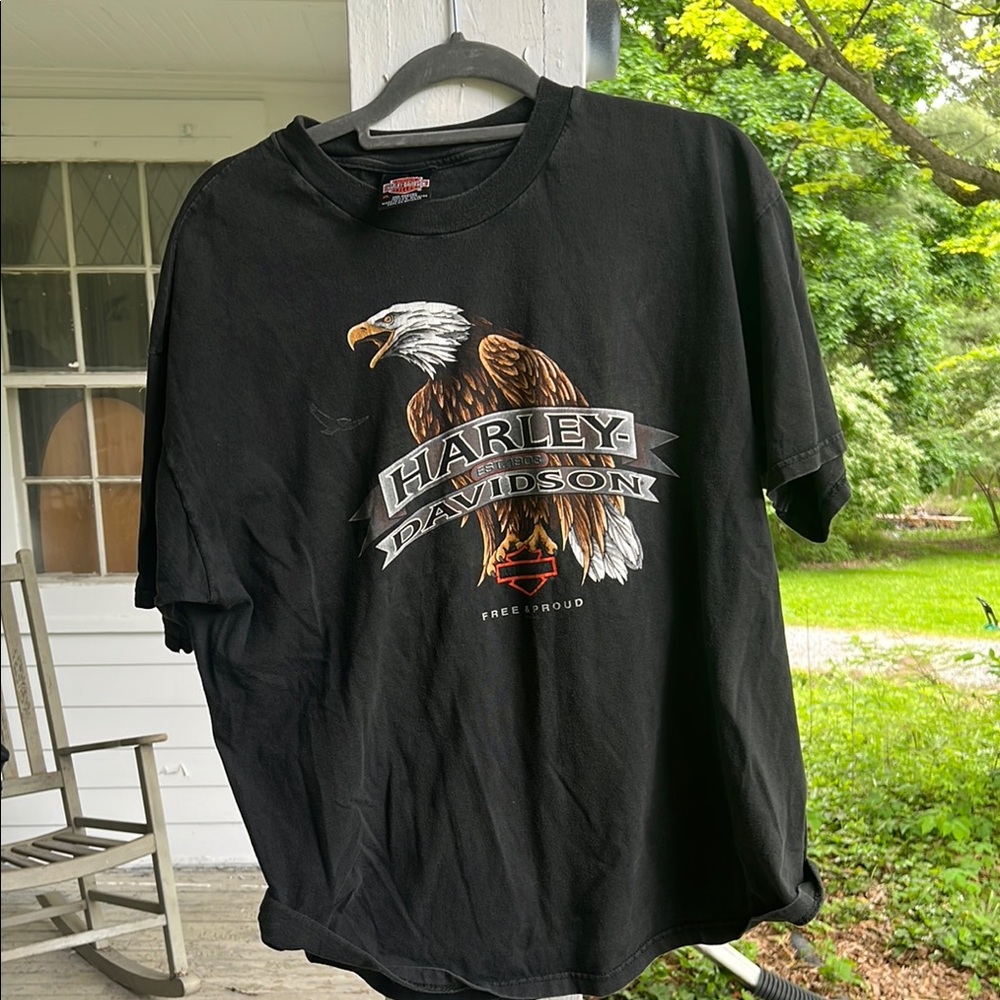 Harley-Davidson Black Graphic T-Shirt for Men